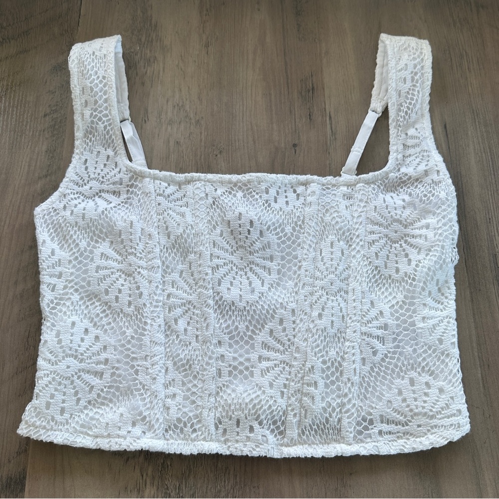 American Eagle Lace Corset Tank Top